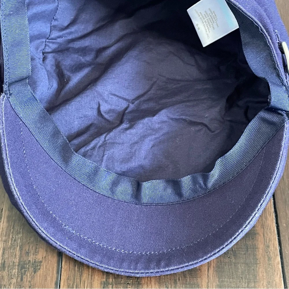 Janie and Jack Navy Blue Preppy Twill Cap Size 6-8yr